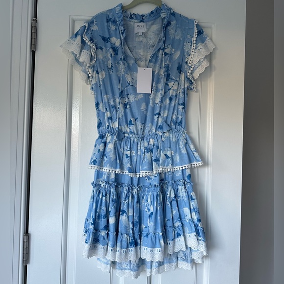 - Misa Lilian Blue Dress (Blue Wildflower) - Picture 2 of 9